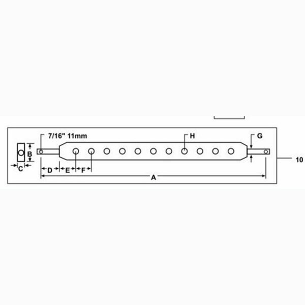 Aftermarket Drawbar Fits Ford Fits Massey Ferguson Major Super Major Fits CAT 2 829032M1